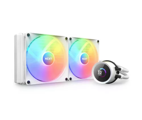 NZXT Kraken 280 RGB Processeur Refroidisseur de liquide tout-en-un 14 cm Blanc 1 pièce(s)