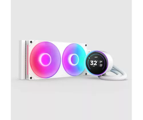 NZXT Kraken Elite 280 RGB Processeur Refroidisseur de liquide tout-en-un 14 cm Blanc 1 pièce(s)