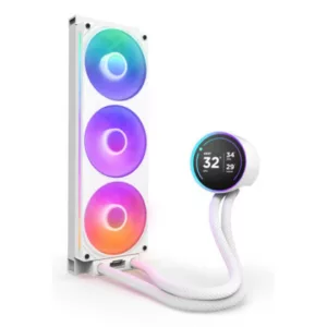 Alternative view of NZXT Kraken Elite 360 RGB Processeur Refroidisseur de liquide tout-en-un 12 cm Blanc 1 pièce(s)