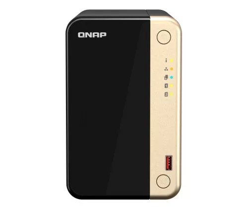 QNAP TS-264 NAS Tower Ethernet/LAN Noir, Or N5095