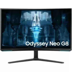 Alternative view of Samsung Odyssey Neo G8 S32BG850NP écran plat de PC 81,3 cm (32") 3840 x 2160 pixels 4K Ultra HD LED Blanc