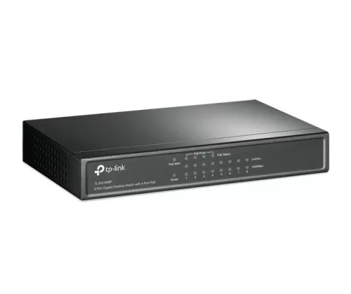 TP-Link TL-SG1008P Gigabit Ethernet (10/100/1000) Connexion Ethernet, supportant l'alimentation via ce port (PoE) Gris