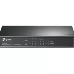 Alternative view of TP-Link TL-SG1008P Gigabit Ethernet (10/100/1000) Connexion Ethernet, supportant l'alimentation via ce port (PoE) Gris