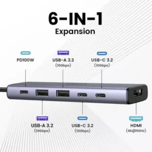 UGREEN Adaptateur Multiport 6-en-1 *35999