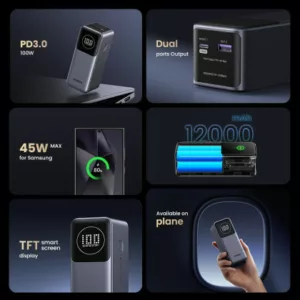 Alternative view of UGREEN Batterie d'Urgence Tour 12000mAh 100W *35526B