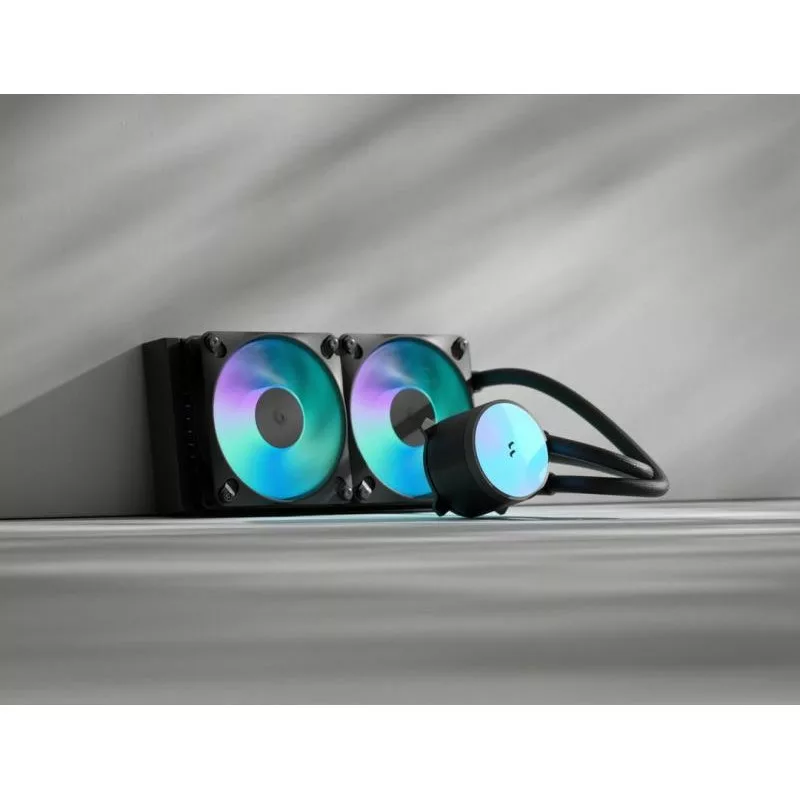 Fractal Design Radius 240 RGB Black Processeur Refroidisseur de liquide tout-en-un 12 cm Noir 1 pièce(s) – Image 2