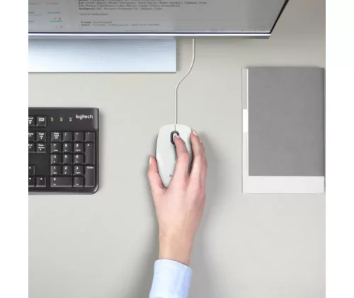 Logitech M100 USB Blanc – Image 2