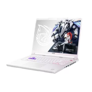 MSI Crosshair A16 HX MLG Edition E8WFK-228FRY AMD Ryzen? 7 8840HX Ordinateur portable 40,6 cm (16") Quad HD+ 32 Go DDR5-SDRAM 1 To SSD NVIDIA GeForce RTX 5060 Wi-Fi 6E (802.11ax) Windows 11 Home Blanc Français
