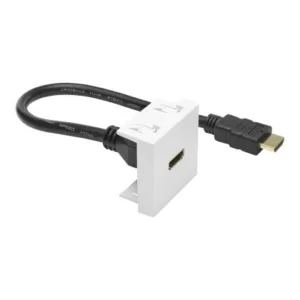 Sommer cable FICHE MODULE HDMI 45x45 mm, plastique, blanc – Image 4