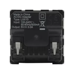 Alternative view of Sommer cable FICHE MODULE USB C et USB 45x45 mm, plastique, blanc